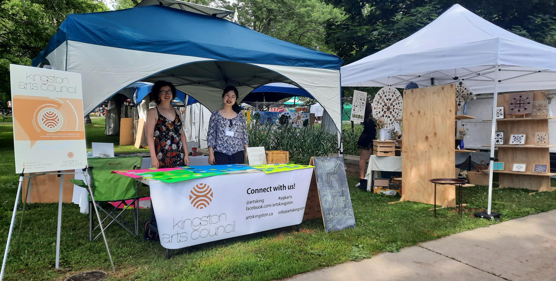 Kingston Arts Council (KAC) had a booth at the Skeleton Park Arts Festival 2023.