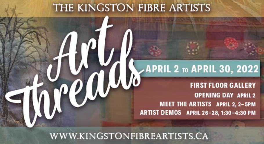 The Kingston Fibre Artist Spring Show &quot;Art Threads&quot; in the Tett Gallery in April 2022