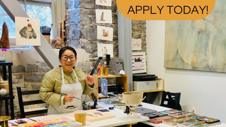 Emily Wang in her Creativity Studio.